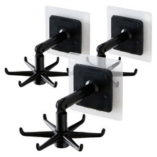 제이데이즈 회전 조리도구 걸이, 블랙, 3개