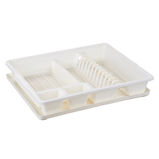 비투윈 심플 식기건조대, 화이트, 1개, 1단