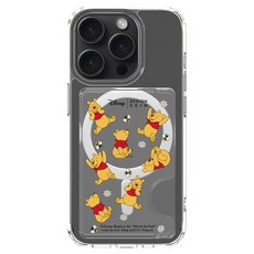 DESIGNSKIN 맥세이프 포켓 카드지갑 디즈니, 1개, 패턴 꿀벌 푸