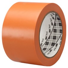 3M 地板標示膠帶 764 橘色 76.2mm x 32.9m, 1個