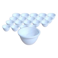 플라스틱 플분 원형 항아리형 화분, 20개, 하양