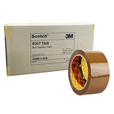 3M 3M 307 OPP壓克力箱帶 黃色 48mm*50m, 50個