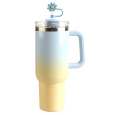 Bonita HOUSE 棉花糖隨行杯, 1200ml, 藍色檸檬, 1個