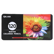 新娜藝術 水彩彩色鉛筆 鐵盒, 120色, 1個