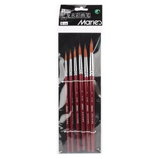 Maries Sina Art 水彩圓頭筆 6件組 G1106, 1號, 2號, 3號, 4號, 5號, 6號, 1套