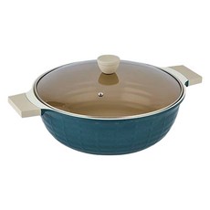 CHEFWAY IH Hive 雙耳炒鍋 藍綠色, 1個, 33cm