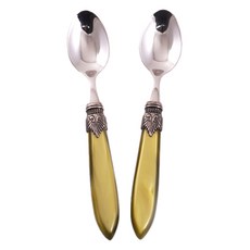 RIVADOSSI SANDRO Raula 茶匙 橄欖綠, 2個