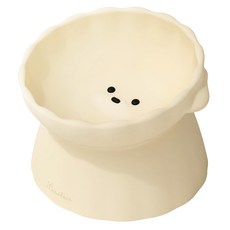 Luna Bear 寵物矽膠餐碗 飯碗, 1個, 象牙白