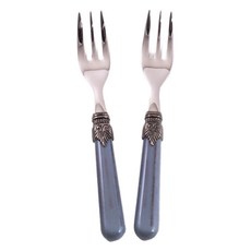 RIVADOSSI SANDRO 復古茶叉 深灰色, 2個