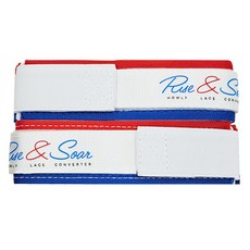 HOWLF Lace N Loop 拳擊手套綁帶轉換束帶, 白色 + 紅色 + 藍色, 1套