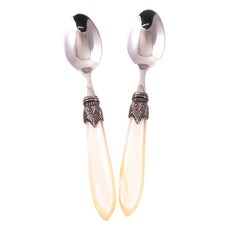 RIVADOSSI SANDRO Elena咖啡匙 象牙色, 象牙白, 2個