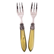 RIVADOSSI SANDRO 勞拉 茶叉, 2個, 橄欖綠