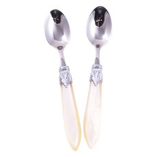 RIVADOSSI SANDRO Raulashine 茶匙 象牙白, 2個, 單品