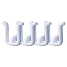 Celliving 黏貼式掛鉤拖鞋架, 4個, 白色