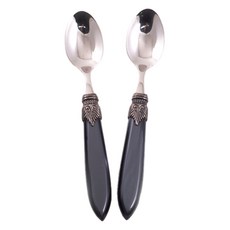 RIVADOSSI SANDRO Raulra 茶匙, 黑色, 2個