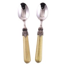 RIVADOSSI SANDRO 復古茶匙 綠色, 2個