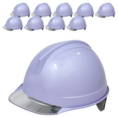 동명 건설현장 공사장 머리보호 투구형 투명창 안전모 DMS-D-3002(AM-831), 라이트퍼플, 10개