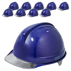 동명 공사장 머리보호 투구형 투명창 안전모 DMS-D-3002(AM-831), 다크블루, 10개