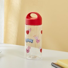 Modern House Love Together 單手好握水瓶, 紅色, 1個, 500ml