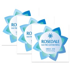 羅茲戴爾 電吉他鍍膜弦, DRIVE-010, 混合顏色, 3個