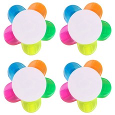 ELOTEMS 花朵5色螢光筆, 4個, 混合色