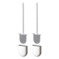 오코로 화장실 핸디형 변기 청소기, 화이트, 2개