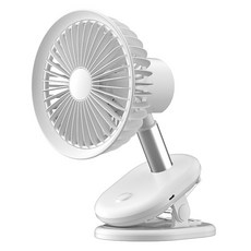 하이온 클립형 탁상용 미니 선풍기, H17, 화이트