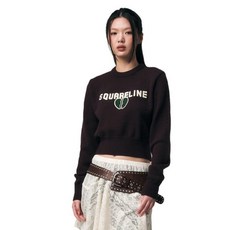 SquAre 女款破裂愛心短版針織衫