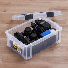 아이리스 MBR 시리즈 밀폐 리빙박스, 투명+차콜그레이, 1개