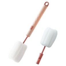 피어니스트 텀블러 청소 세척솔 교체헤드 세트, 핑크, 1세트