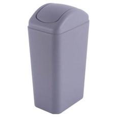 PEONIST 縫隙簡約按壓蓋長方形垃圾桶, 灰色