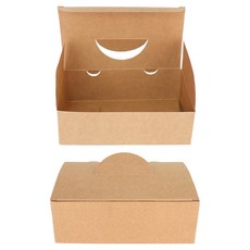 Bloom at home 牛皮紙炸雞盒 炸物盒 小, 單一顏色, 25個