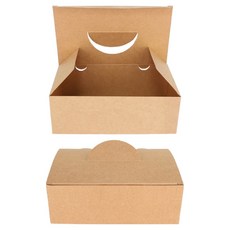 Bloom at home 牛皮紙炸雞盒 炸物盒 中, 單一顏色, 25個