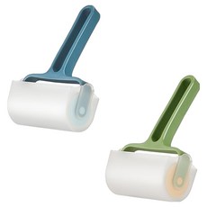 PEONIST 迷你除塵滾輪2件組 藍色 綠色, 1套