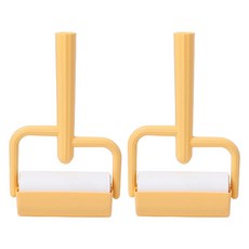 PEONIST 彩色附蓋黏毛滾筒 黃色, 2個