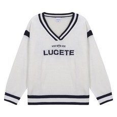 applepink 字母V領針織套頭衫 S102