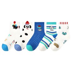 Ggomje 兒童 SH Dogmom 15 網眼襪 5雙組