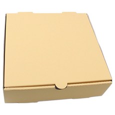 Inp 牛皮紙方形披薩盒 7號 20 x 20 x 4.5 cm, 10個, 混合色