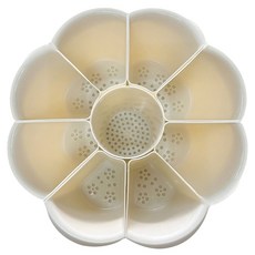 廚房9格瀝水籃託盤, 1個, 奶油米色