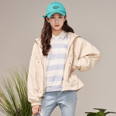 applepink 青少年外口袋抓皺化纖夾克 S104