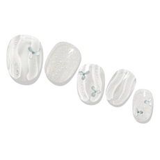 Gelato factory Solagel 仙人掌花美甲貼, 白色, 1個