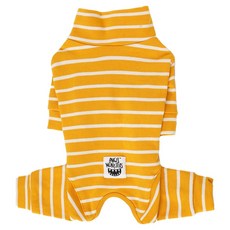 ANGEL MONSTERS 寵物條紋高領包覆連身衣 OR001, 290 黃色, 1個