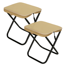 Loveliang 便攜式輕量椅, 卡其色, 2個