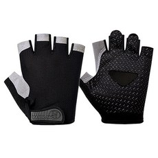 SRF 防滑釣魚半指手套 HG-10, 黑色, 1個