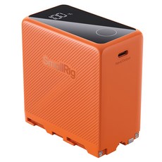 스몰리그 NP-F970 USB C 충전식 배터리, 4576(오렌지), 1개