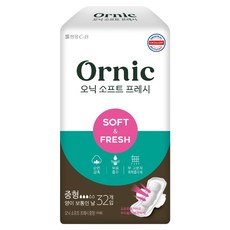 Ornic Onik Soft Fresh衛生棉 中型 32片, 1個, 32件