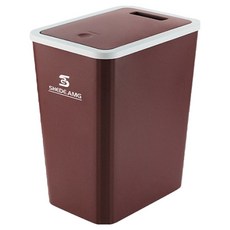 SHEDE.AMG Peonist方形按壓式垃圾桶, 棕色