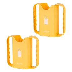 aguard 幼兒專用 125ml 迷你牛奶盒架, 黃色, 2個