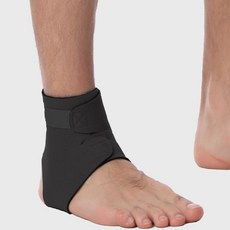 스포츠 헬스 부상방지 발목아대, KP Black, 1개