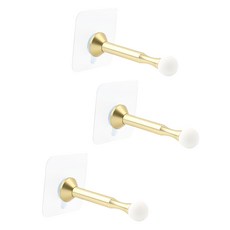 免鑽孔圓形門擋 金色, 3個